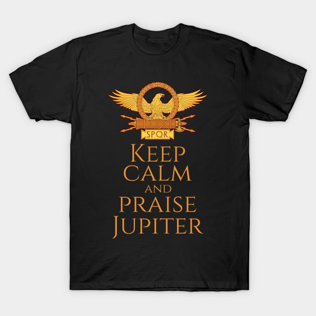 God Jupiter Roman Eagle Aquila Mythology SPQR Religion T-Shirt by Styr Designs